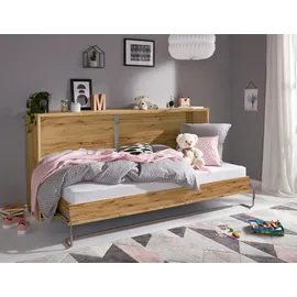 Priess Schrankbett PRIESS "Oregon", braun (eiche artisan), H:102cm, Schrankbetten, wahlweise mit LED-Beleuchtung