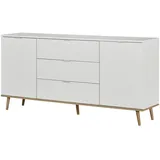 Finori Sideboard Göteborg 180 x 87 x 40 cm weiß