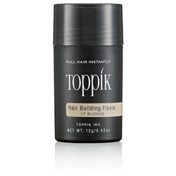 TOPPIK Haarstyling-Set TOPPIK 12 g. Haarverdichter - Streuhaar Haarverdichtung mit Schütthaar, Haarfasern, Puder, Hair Fibers gelb