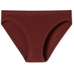 SCHIESSER Damen Slip - Mini-Slip, Unterhose, Personal Fit, Basic, Stretch, uni Terracotta 3XL