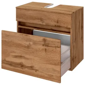 WELLTIME Waschbeckenunterschrank Baabe 60 x 55 cm Braun