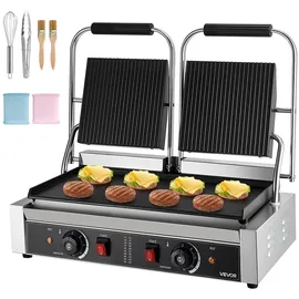 Vevor Kommerzieller Panini Grill 48x23cm weiß