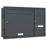 AL Briefkastensysteme Premium Unterputz Briefkastenanlage RAL 7016 Anthrazit