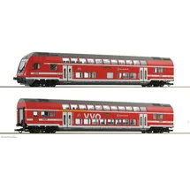 Roco Doppelstockwagen 2-tlg. Set DABpza/DBpbzfa 6220066 H0
