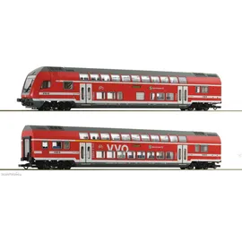 Roco Doppelstockwagen 2-tlg. Set DABpza/DBpbzfa 6220066 H0