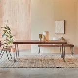 Tikamoon Tisch 210 x 75 cm braun