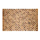 Pana eco Badematte Holz • Fußmatte 100% Akazienholz • Badvorleger Holz rutschfest • Holzmatte aus Echtholz • Größe: 40 x 60 cm