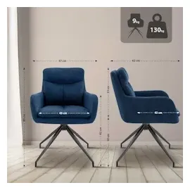 CLP 2er Set Somers Stoff, blau