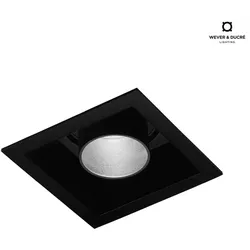 Wever & Ducré LED Einbaustrahler SNEAK TRIM 1.0, 350/500mA, 7/10W 2700K, CRi >90, schwarz WEV-155751B3
