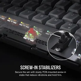 Corsair K65 PLUS WIRELESS, Gaming Tastatur, Mechanisch, kabellos, Schwarz/Grau