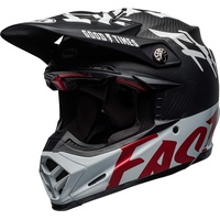 Bell Helme Moto-9 Flex Fasthouse WRWF schwarz/weiß/rot
