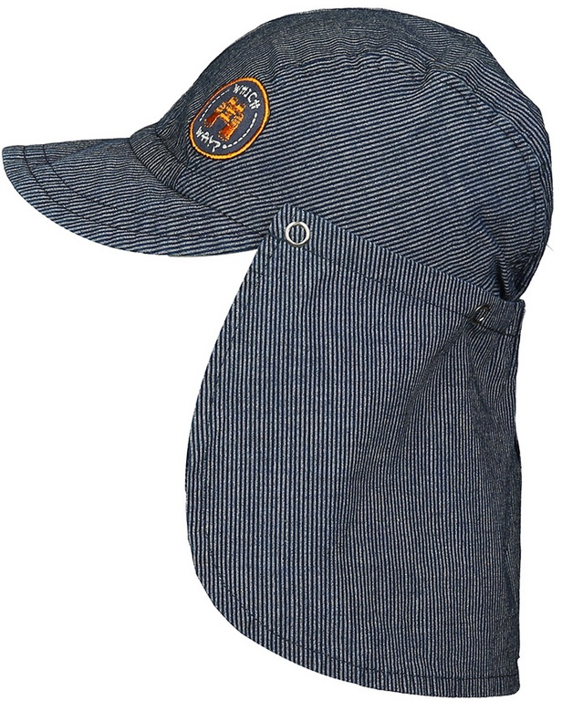 maximo - Jeans-Schirmmütze WHICH WAY mit Nackenschutz in denim, Gr.49