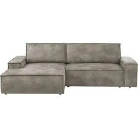 OTTO home Eckcouch Cord 2-Sitzer Grau