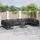 vidaXL Garten-Lounge-Set 11-tlg. schwarz Aluminium