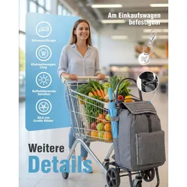 HOMECALL Einkaufswagen 4-in-1 grau