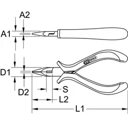 Feinmechanik-Telefonzange, 130mm