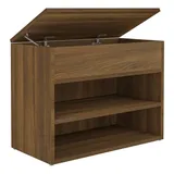 vidaXL Schuhbank Braun Eichen-Optik 60x30x45 cm Holzwerkstoff