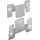 Hettich Universalverbinder 46 mm x 100 mm Stahl Verzinkt 4 Stück