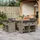 vidaXL Garten-Essgruppe 9-tlg. Grau