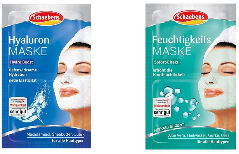 Schaebens Hyaluron Maske + Schaebens Feuchtigkeits Maske