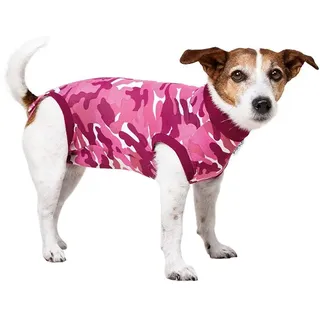 Suitical Recovery Suit Hund, XXS, Rosa Camouflage