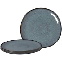 Villeroy & Boch Lave Gris Essteller, Rund, Steingut, Grau,