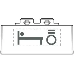 Legrand L4915SETBL Symbol-Kit ”Licht Bett” Anth.