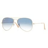 Ray Ban Aviator Large Metal RB3025 001/3F 62-14 polished gold/light blue gradient