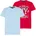 H I S H I S T-Shirt Shirts mit für Jungen Packung 2 mit Baumwolle für Jungen blau 152/158