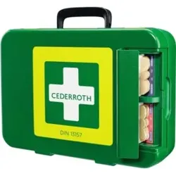 Erste Hilfe Koffer First-Aid-Kits B300xH420xT118ca.mm grün