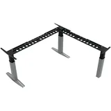 STIER OFFICE Eckschreibtisch 501-23 Schwarz