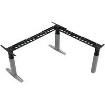 STIER OFFICE Eckschreibtisch 501-23 Schwarz