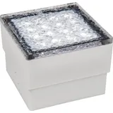 LED-Bodenleuchte McShine "Pflasterstein" 10x10x7cm, 80lm, IP65, neutralweiß,230V, 1.5W