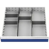 Bedrunka & Hirth Gerätebau GmbH Schubladenunterteilungsmaterial Fronthöhe 150 mm 2 Längs-/4 Querteiler