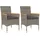 vidaXL Gartenstuhl 53 x 61 x 83 cm grau 2 St.