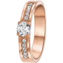 Lucardi Ringe Stahl Rose - 62mm Damen 