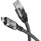 goobay Ethernet-Kabel USB-CTM 3.1 auf RJ45, 3 m