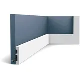 Orac Eckleiste Duropolymer SX157 Axxent SQUARE Sockelleiste Wandleiste Zierleiste Modernes Design Weiß