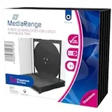 MediaRange CD-Leerbox für 2 CDs 5er-Pack transperant