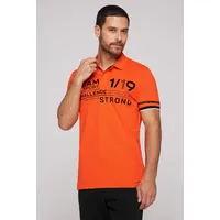 CAMP DAVID Poloshirt mit Seitenschlitze Gr. S, orange , 81320627-S