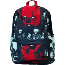 Loungefly IT Pennywise I Heart Horror It Glow Nylon Full-Size Rucksack aus 44cm - Bunt