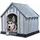 vidaXL Hundehütte 92 x 87 x 91 cm Kunststoff Grau