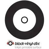 PrimeOn CD-R 80Min/700MB/52x Cakebox 50 Disc), Black-Vinyl-disc Surface, Inkjet Printable, Schwarz