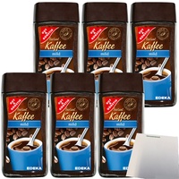 Gut&Günstig Gold löslicher Instant Kaffee mild 6er Pack 6x200g Packung usy Block