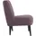 Atlantic Home Collection Cocktailsessel "Jan", lila (violett), B:65cm H:88cm T:78cm, Struktur ( 85% Polyester, 15% Viscose ), ATLANTIC HOME COLLECTION, Sessel, Cocktailsessel, mit Wellenunterfederung, Massivholzfüße