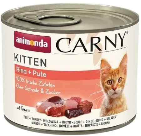 ANIMONDA Carny Kitten Beef&Turkey 200 g Rind und Truthahn für Kätzchen