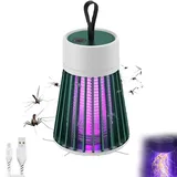 Mozzguard Mosquito Zapper, 2024 New Zaptek Mosquitoes Zapper mit UV-Lampe, Tragbarer Mozz Guard Mosquito Zapper, USB Wiederaufladbare Insektenlampe mit 2000mAh Akku Mückenlampe (Grün)