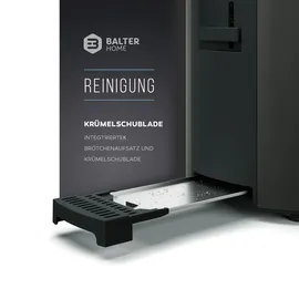 Balter Home Langschlitz-Toaster Grau