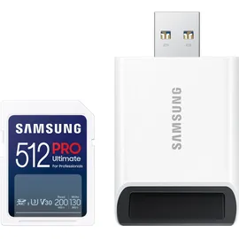 Samsung PRO Ultimate MB-SY512SB Speicherkarte 512 GB mit USB Kartenleser