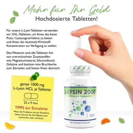 Vit4ever L-Lysin 2000 Tabletten 365 St.